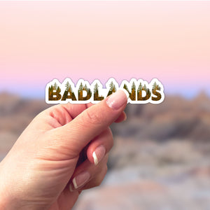 Badlands National Park Name Sticker