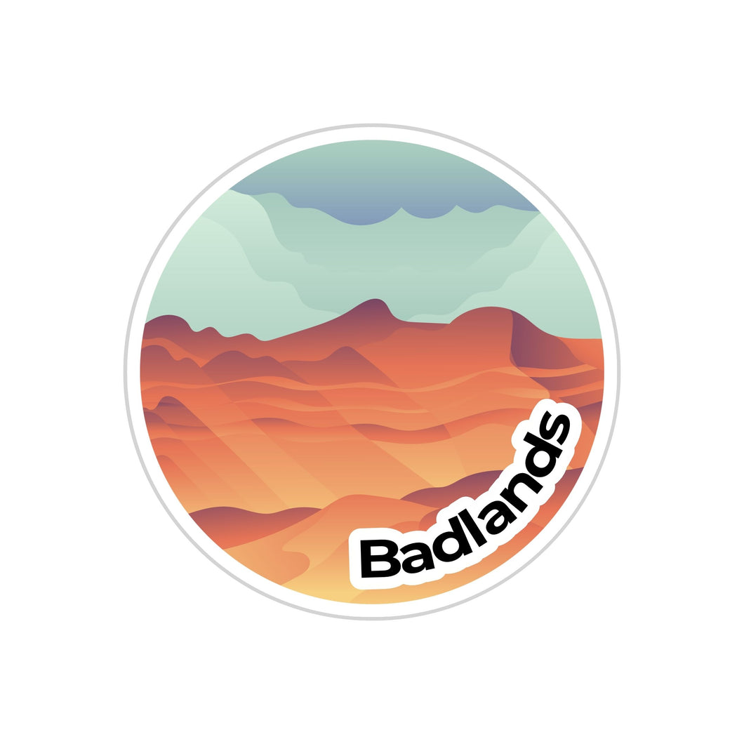 Badlands National Park Sticker
