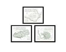 Load image into Gallery viewer, Hand-Drawn National Park Map Print