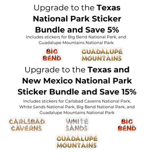 Big Bend National Park Name Sticker