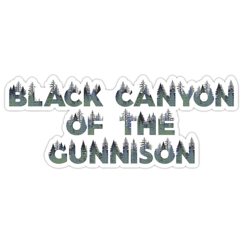 Black Canyon of the Gunnison National Park Name Sticker