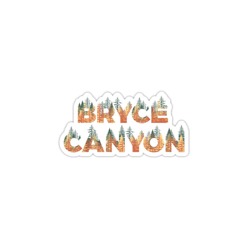 Bryce Canyon National Park Name Sticker