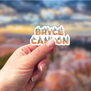 Bryce Canyon National Park Name Sticker