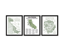 Load image into Gallery viewer, California State and National Park Map | California National Park Poster | California State Park Poster