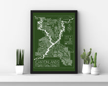 Load image into Gallery viewer, Hand-Drawn National Park Map Print