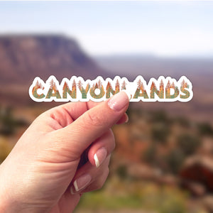 Canyonlands National Park Name Sticker