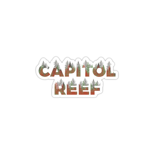 Capitol Reef National Park Name Sticker