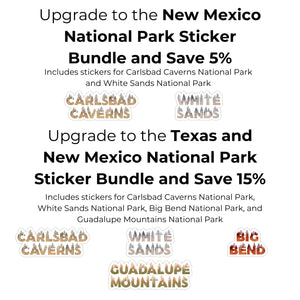 Carlsbad Caverns National Park Name Sticker