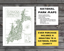 Load image into Gallery viewer, Cuyahoga Valley National Park Map Hand-Drawn Print