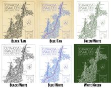 Load image into Gallery viewer, Cuyahoga Valley National Park Map Hand-Drawn Print