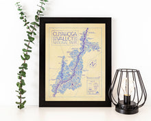 Load image into Gallery viewer, Cuyahoga Valley National Park Map Hand-Drawn Print