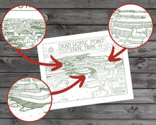 Load image into Gallery viewer, Dead Horse State Park Map Hand-Drawn Print