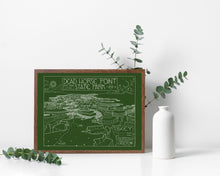 Load image into Gallery viewer, Dead Horse State Park Map Hand-Drawn Print