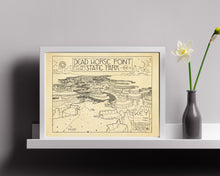 Load image into Gallery viewer, Dead Horse State Park Map Hand-Drawn Print