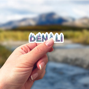 Denali National Park Name Sticker