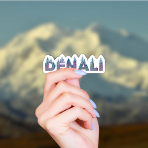 Denali National Park Name Sticker