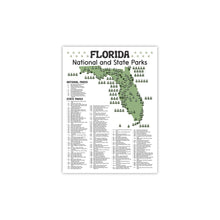 Load image into Gallery viewer, Florida State and National Park Map | Florida National Park Poster | Florida State Park Poster