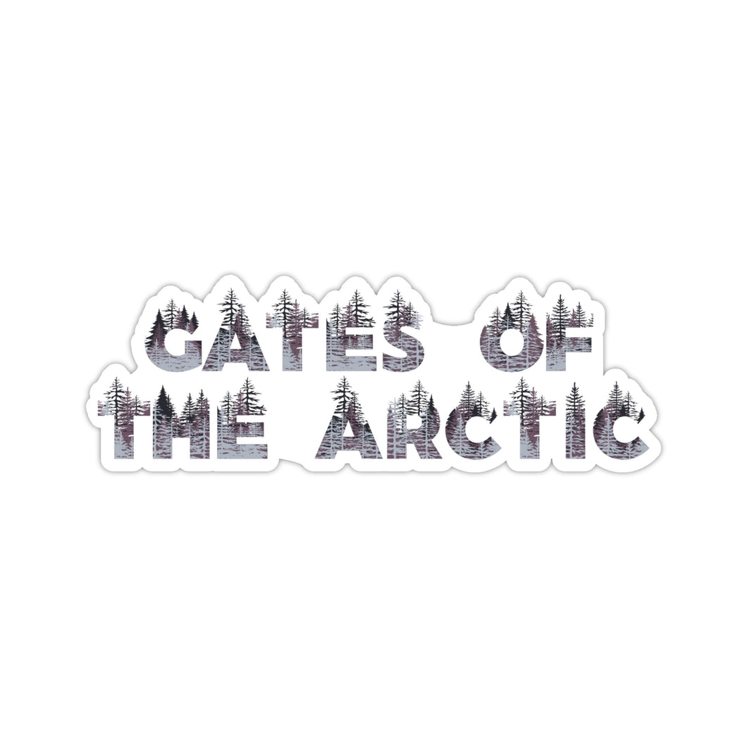 Gates of the Arctic National Park Name Sticker