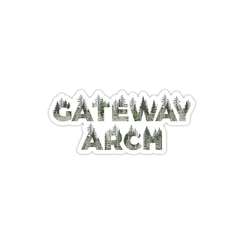 Gateway Arch National Park Name Sticker