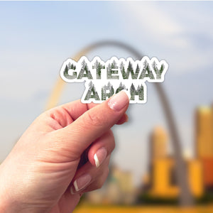 Gateway Arch National Park Name Sticker