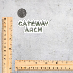 Gateway Arch National Park Name Sticker