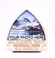Load image into Gallery viewer, Glacier Bay National Park Arrowhead Photo Frame