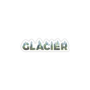 Glacier National Park Name Sticker