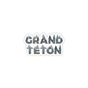 Grand Teton National Park Name Sticker