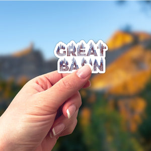 Great Basin National Park Name Sticker