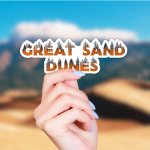 Great Sand Dunes National Park Name Sticker