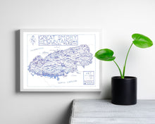 Load image into Gallery viewer, Hand-Drawn National Park Map Print