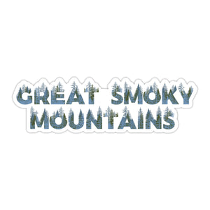 Great Smoky Mountains National Park Name Sticker