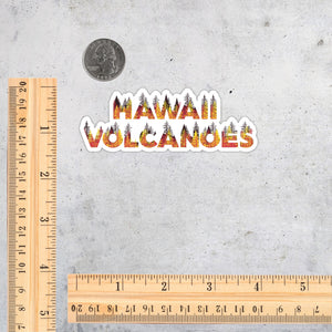 Hawaii Volcanoes National Park Name Sticker