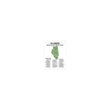 Load image into Gallery viewer, Illinois State and National Park Map | Illinois National Park Poster | Illinois State Park Poster