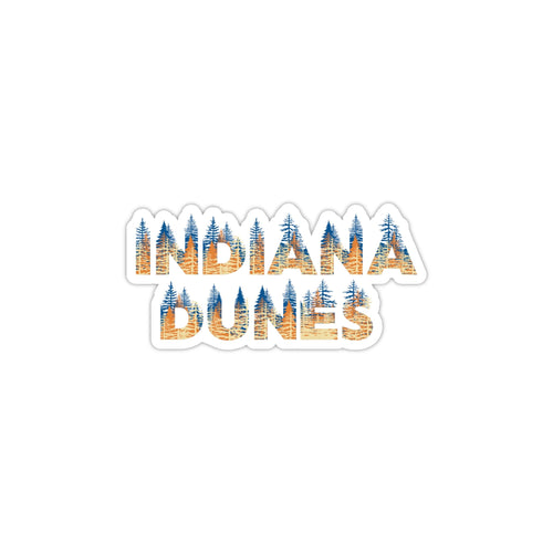 Indiana Dunes National Park Name Sticker