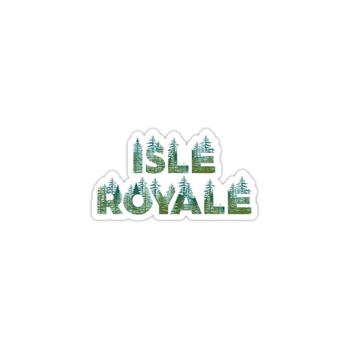 Isle Royale National Park Name Sticker