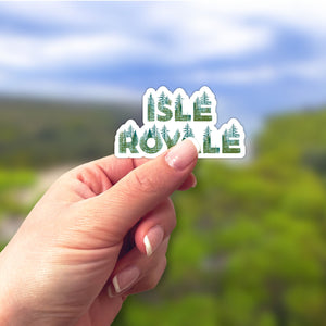 Isle Royale National Park Name Sticker