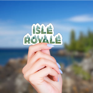 Isle Royale National Park Name Sticker