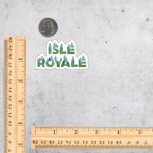 Isle Royale National Park Name Sticker