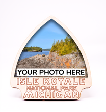 Load image into Gallery viewer, Isle Royale National Park Arrowhead Photo Frame