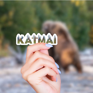 Katmai National Park Name Sticker