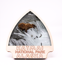 Load image into Gallery viewer, Katmai National Park Arrowhead Photo Frame