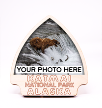 Load image into Gallery viewer, Katmai National Park Arrowhead Photo Frame