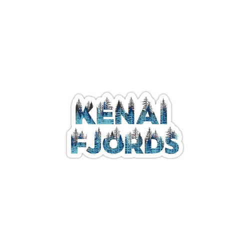 Kenai Fjords National Park Name Sticker