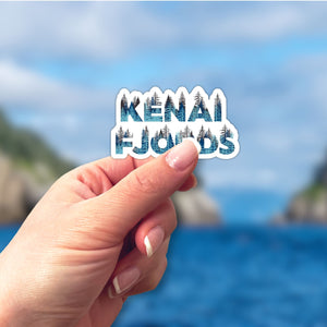 Kenai Fjords National Park Name Sticker