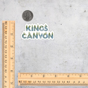 Kings Canyon National Park Name Sticker