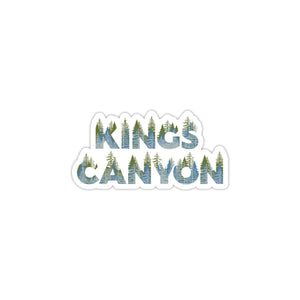 Kings Canyon National Park Name Sticker