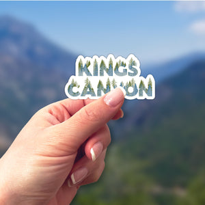 Kings Canyon National Park Name Sticker