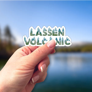 Lassen Volcanic National Park Name Sticker