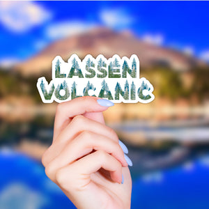 Lassen Volcanic National Park Name Sticker